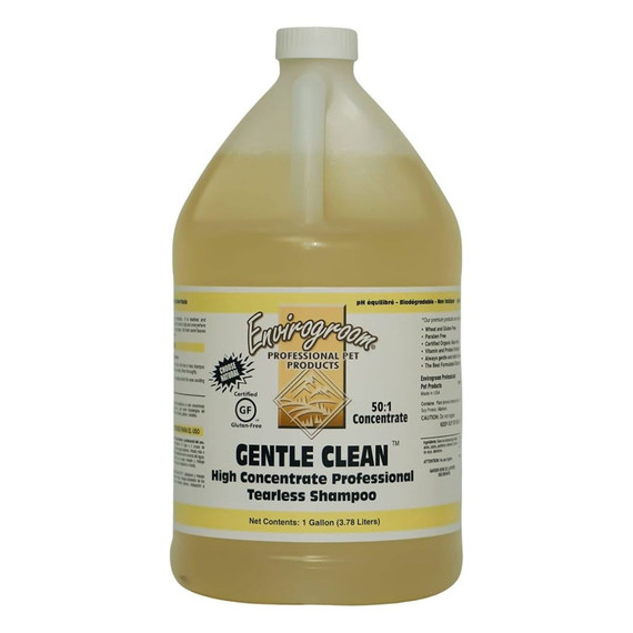 1 gallon jug of Envirogroom Gentle Clean 50:1 High Concentrate Tearless Shampoo