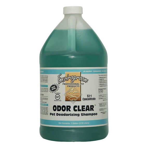 1 gallon jug of Envirogroom Odor Clear 32:1 Deodorizing Shampoo
