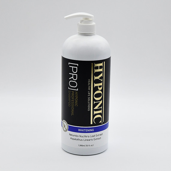 Front of Hyponic Pro Whitening Shampoo, 1500 mL
