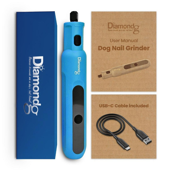 Diamondg Micro Nail Grinder shown with included accessories