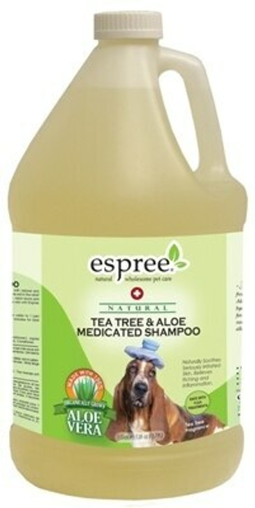 Espree Tea Tree and Aloe Medicated Dog Shampoo, 1 Gallon