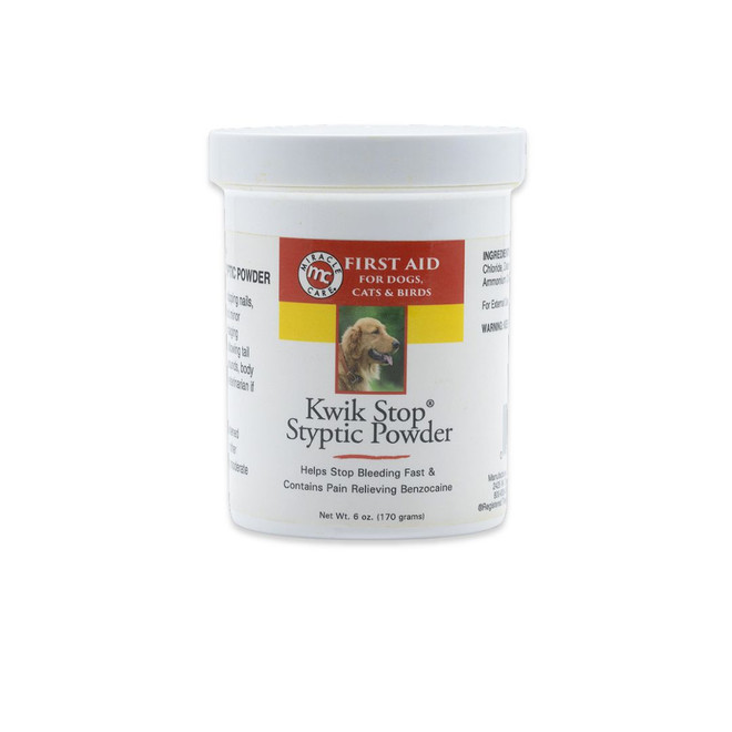 Miracle Care Kwik-Stop Styptic Powder  6 oz., front