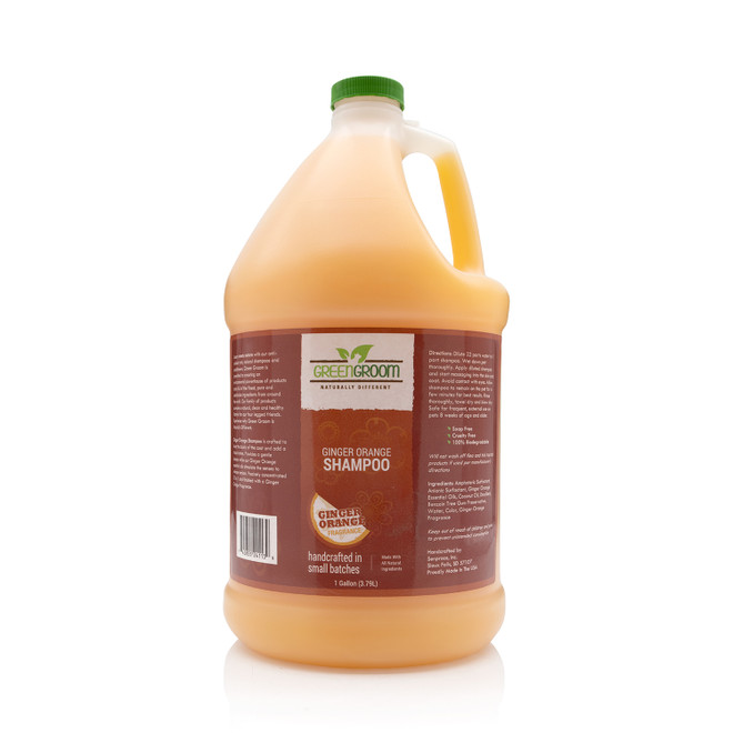 Green Groom Ginger Orange Dog Shampoo, 1 Gallon