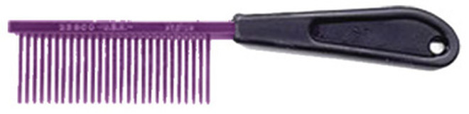 Resco Anti-State Purple Medium Tooth Comb w/Handle