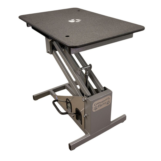 Groomer's Best Hydraulic Grooming Table 48"x 24", Black Low