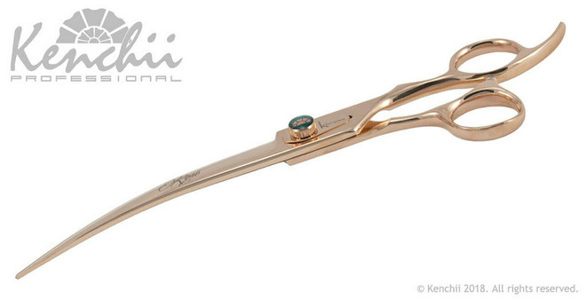 Kenchii Rose Gold 8" Curved Shear