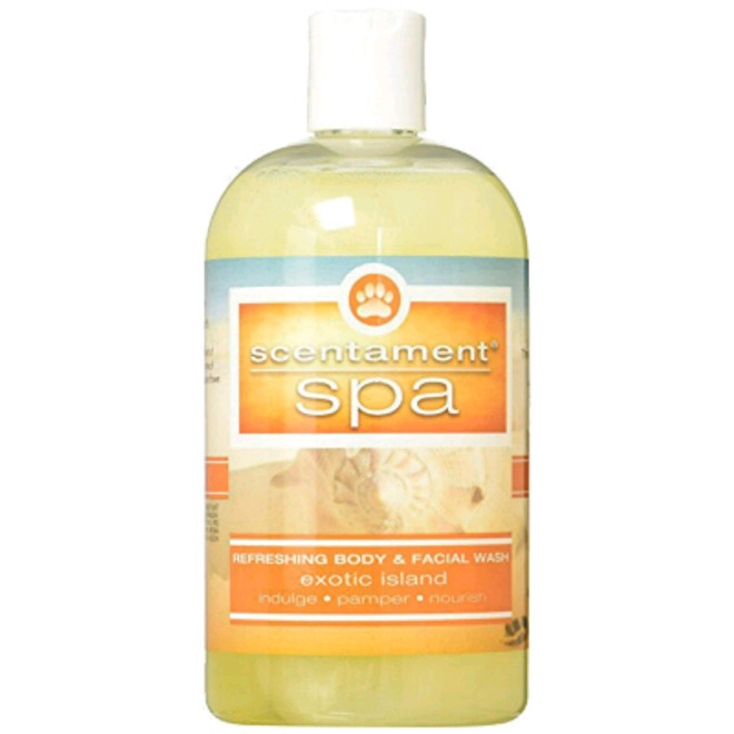 Best Shot Scentament Spa Body and Face Wash, Exotic Island, 16 oz