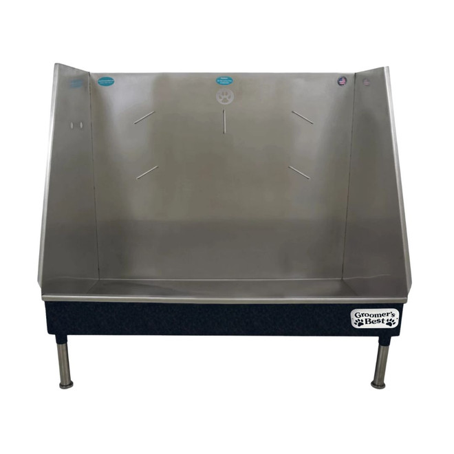 Groomer's Best Walk-In Tub 24" x 48", Right Drain Black