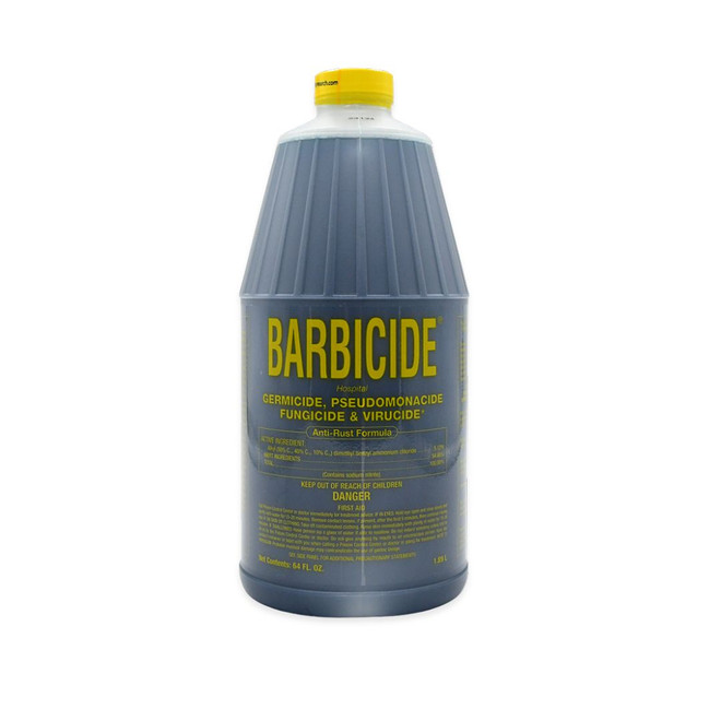 Front of Barbicide Disinfectant, 64 oz