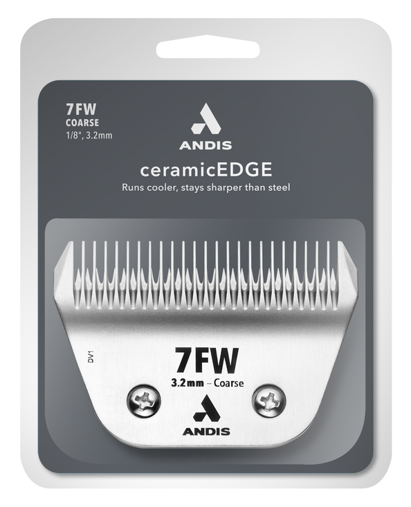 Andis Wide #7F Ceramic Blade Packaging