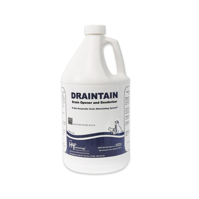 HTP Draintain Drain Opener & Deodorizer Gallon, Front