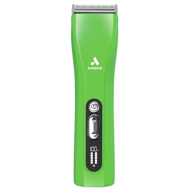 Front view of Andis ProClip 5-in-1 Cordless Clipper, Green