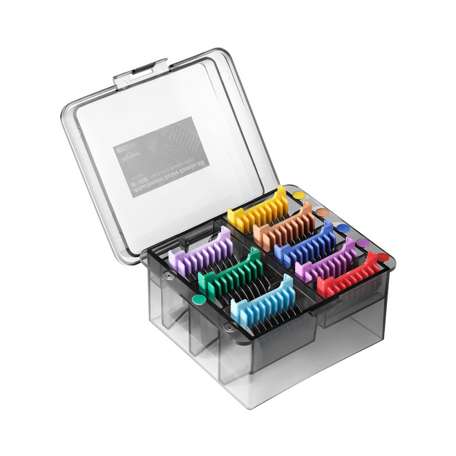 Full set of Artero Metaplex Combs shown in the included acrylic storage box.