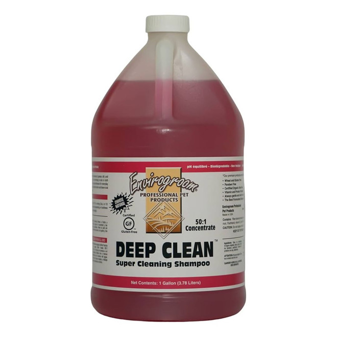 1 gallon jug of Envirogroom Deep Clean 50:1 Super Degreasing Shampoo