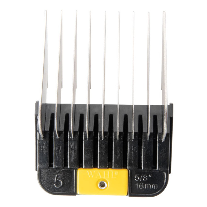 Aerial view of Wahl Stainless Steel Attachment Guide Comb #5, 5/8"