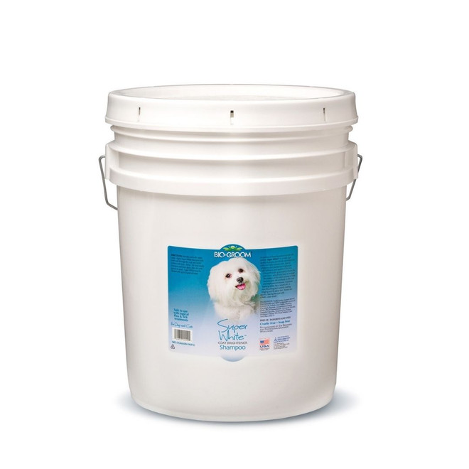 Bio-Groom Super White Dog & Cat Shampoo, 5 Gallon Pail