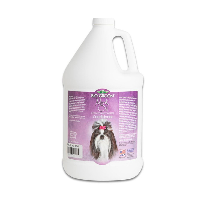 Bio-Groom Mink Oil Coat Glosser Conditioner, 1 Gallon