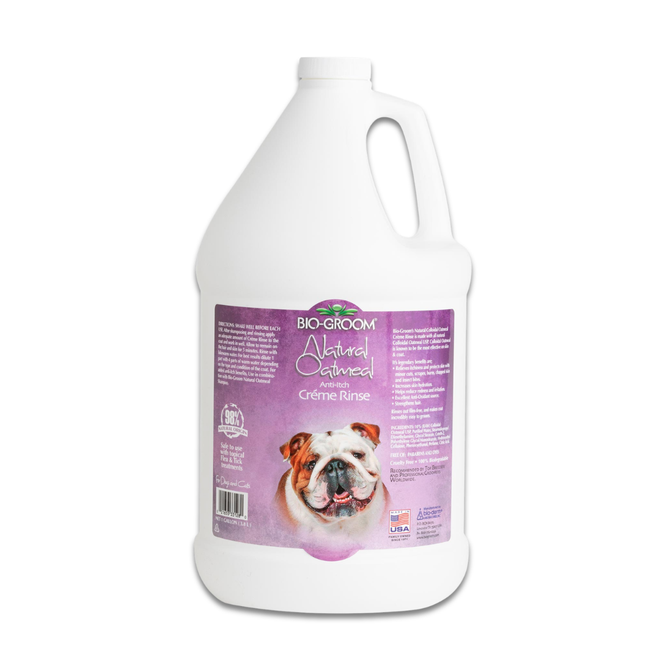 Bio-Groom Natural Oatmeal Dog & Cat Creme Rinse, 1 Gallon
