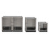 DuraDog Stainless Steel Modular Kennel Cages, size options side by side
