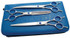 Show Gear Left Handed Shears Kit, 8 Inch Straight, 8 Inch Curved, 7 Inch Thinner