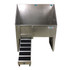 Groomer's Best Walk-Through Tub 24" x 36", Left Drain Front View