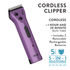 Wahl Arco 5-in-1 Clipper, Purple with Paw Prints