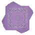 Bandana Lavender Paisley, 22 inch, 12 Pack