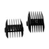Front view of the included 3/6 mm and 9/12 mm double plastic combs