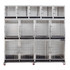 Front view of DuraDog 13-Cage Bank