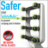 FUR4 deShedding Tool "Safer" feature image, showing SafetyNubs™ design with eight rounded tips and no harsh metal blades to prevent scraping and irritation FUR4 deShedding Tool "Safer" feature image, showing SafetyNubs™ design with eight rounded tips and no harsh metal blades to prevent scraping and irritation
