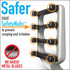 FUR4 deShedding Tool "Safer" feature image, showing SafetyNubs™ design with eight rounded tips and no harsh metal blades to prevent scraping and irritation FUR4 deShedding Tool "Safer" feature image, showing SafetyNubs™ design with eight rounded tips and no harsh metal blades to prevent scraping and irritation