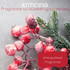Close-up of frosted red berries and evergreen branches with text overlay reading 'enticing fragrance to awaken your senses, Snowy Paws fragrance'