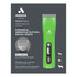 Front view of Andis ProClip 5-in-1 Cordless Clipper, Green, packaging