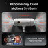 Graphic highlighting proprietary dual motors system that delivers 5.0 peak HP for powerful airflow performance