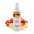 Front view of Seasonal Scents Strawberry Lemonade Cologne 8 oz bottle, displayed with fresh strawberries and lemons