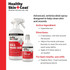 Two bottles of Healthy Skin + Coat antimicrobial spray with product information and directions for wound and skin care.