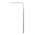 Heavy-duty stainless steel bent grooming arm with dual eyebolts for attaching grooming loops and restraints.
