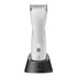Front view of Andis EMERGE® Pro Clipper docked in the included charging stand