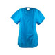 EZ Care Notch Neck Grooming Top, Teal