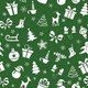 Christmas Surprises Dog Bandana, Green, 22 inch, 12 Pack