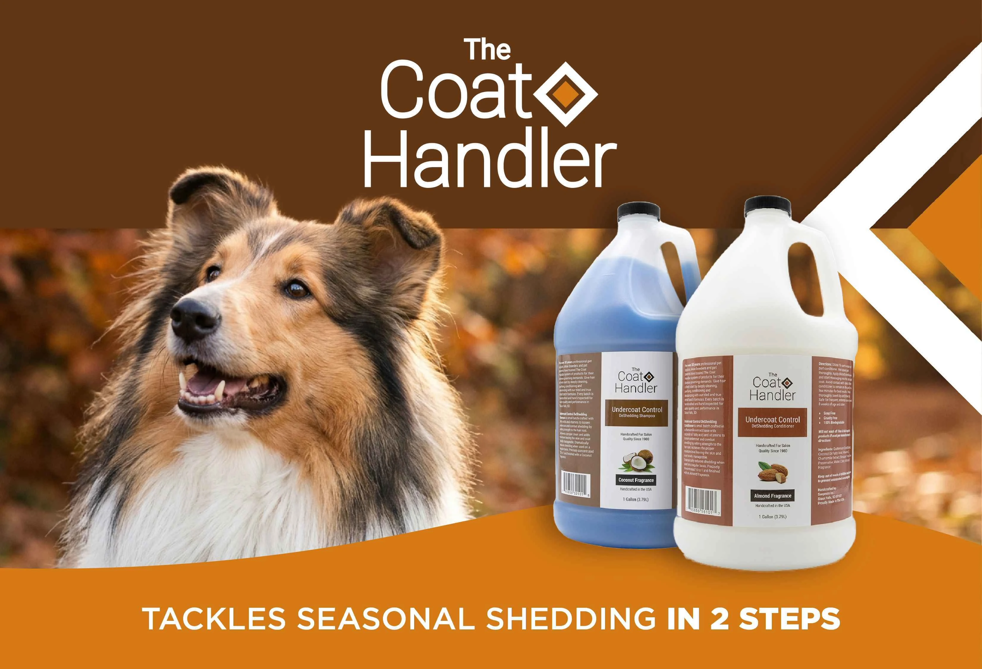 The Coat Handler – Tackles seasonal shedding in 2 steps