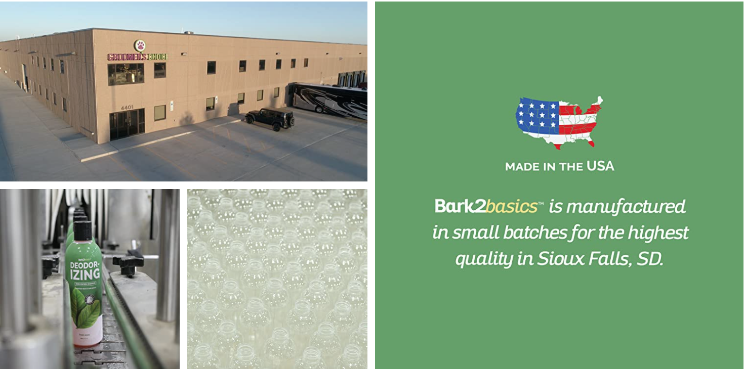 Made in the USA. Bark2Basics is manufactured in small batches for the highest quality in Sioux Falls, SD.