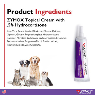 Zymox Topical Cream .5% hydrocortisone 1 oz