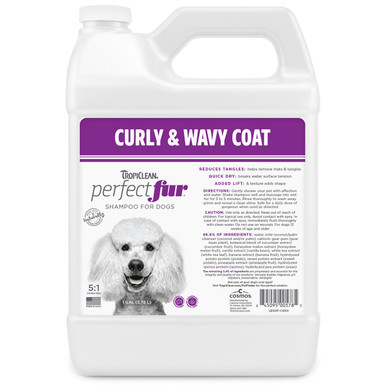 Tropiclean PerfectFur Curly & Wavy Coat Shampoo Gallon | Groomer's Choice