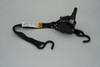 1" X 12' Auto Retractable Ratchet Straps W/Coated S Hook