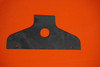 Plate, 1-3/8 X 4-7/8 X 9-1/2 14Ga License Plate W/1-1/4" Hole