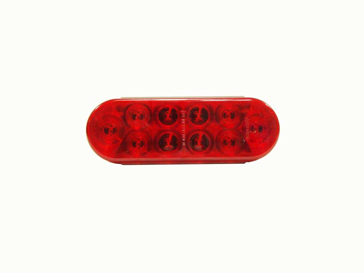 Light Led Red Oval 6"