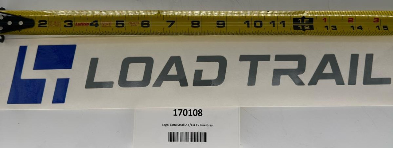 Logo, Extra Small 2-1/4 X 15 Blue Grey