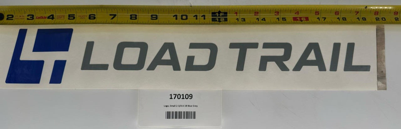 Logo, Small 2-3/4 X 18 Blue Grey