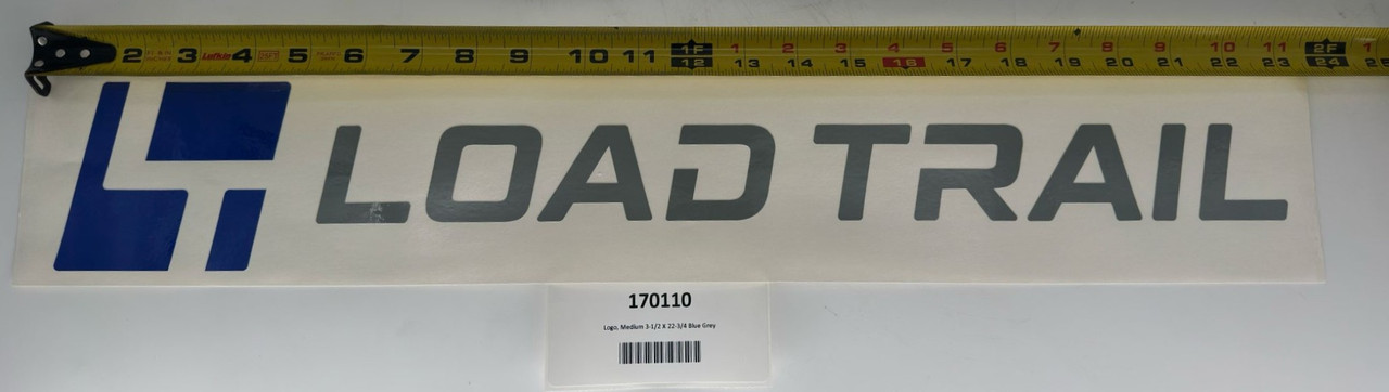 Logo, Medium 3-1/2 X 22-3/4 Blue Grey